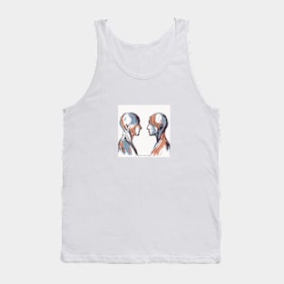 Two Colors In My Head Tank Top